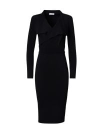 Shop Scanlan Theodore Draped Crepe Knit Dress at Saks Fifth Avenue