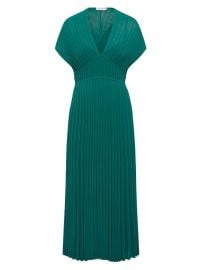 Shop Scanlan Theodore Pleated Rib-Knit Midi-Dress at Saks Fifth Avenue