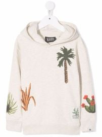 Shop Scotch amp Soda embroidered organic cotton hoodie with Express Delivery - at Farfetch