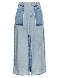 Shop Sea Oona Frayed Denim Skirt at Saks Fifth Avenue