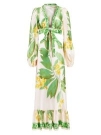 Shop Secret Mission St Lucia Lydia Printed Silk Maxi Dress at Saks Fifth Avenue