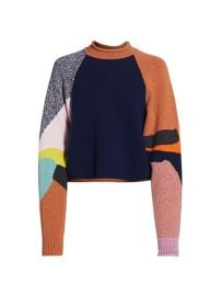 Shop See by Chlo Abstract Novel Sweater at Saks Fifth Avenue