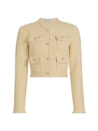 Shop Self-Portrait Textured Knit Jacket at Saks Fifth Avenue