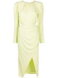 Shop Self-Portrait cut-out mid-length dress with Express Delivery - at Farfetch