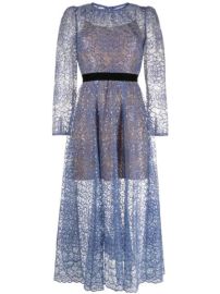 Shop Self-Portrait floral sequin-embellished layered dress with Express Delivery - at Farfetch