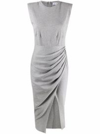 Shop Self-Portrait gathered-front sleeveless long dress with Express Delivery - at Farfetch