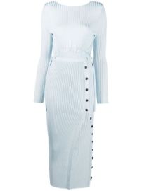 Shop Self-Portrait ribbed knit dress with Express Delivery - at Farfetch