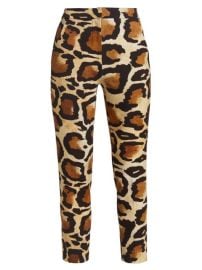 Shop Sergio Hudson Animal Print Cigarette Pants at Saks Fifth Avenue