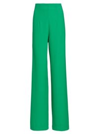 Shop Sergio Hudson High-Waisted Wide-Leg Wool Pants at Saks Fifth Avenue