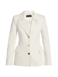 Shop Sergio Hudson Notch Lapel Cotton Jacket at Saks Fifth Avenue