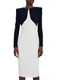 Shop Sergio Hudson Spectator Colorblocked Dress at Saks Fifth Avenue
