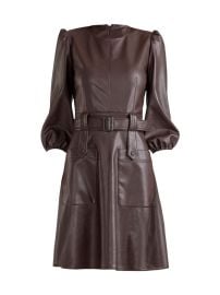 Shop Shoshanna Broome Faux Leather Dress at Saks Fifth Avenue