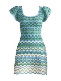 Shop Shoshanna Dani Chevron Knit Minidress at Saks Fifth Avenue