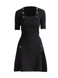 Shop Shoshanna Liam Knit Buttoned Minidress at Saks Fifth Avenue