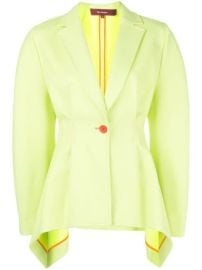 Shop Sies Marjan neon draped blazer with Express Delivery - at Farfetch