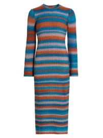 Shop Simon Miller Axon Striped Knit Midi-Dress at Saks Fifth Avenue