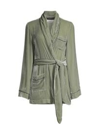 Shop Sleeping with Jacques Bon Vivant Velvet Robe at Saks Fifth Avenue