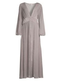 Shop Sleeping with Jacques Simple Pleasures Francoise Velvet Maxi Dress at Saks Fifth Avenue