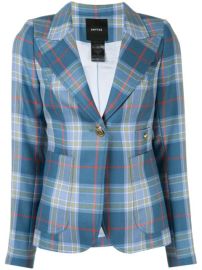 Shop Smythe tartan-print single-breasted blazer with Express Delivery - at Farfetch