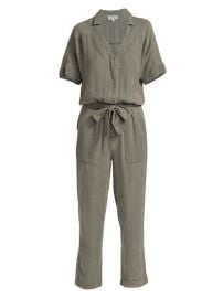 Shop Splendid Soleil Twill Cropped Jumpsuit at Saks Fifth Avenue