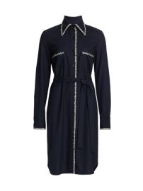 Shop St John Fresca Di Lana Shirtdress at Saks Fifth Avenue