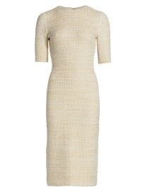 Shop St John Stretch Boucle Knit Dress at Saks Fifth Avenue