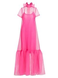 Shop Staud Calluna High-Neck Organza Gown at Saks Fifth Avenue