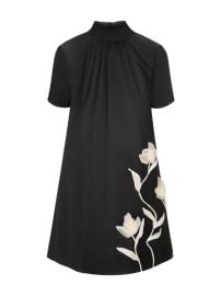 Shop Staud Ilana Floral Appliqu Short-Sleeve Minidress at Saks Fifth Avenue