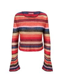 Shop Staud Parker Striped Crop Sweater at Saks Fifth Avenue