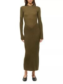 Shop Staud Ramona Rib-Knit Wool-Blend Maxi Dress at Saks Fifth Avenue