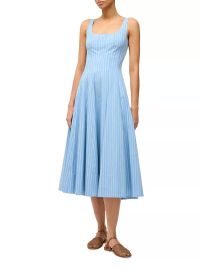 Shop Staud Wells Poplin Midi-Dress at Saks Fifth Avenue