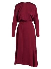 Shop Stella McCartney Dorothy Draped Crepe Midi Dress at Saks Fifth Avenue