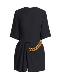 Shop Stella McCartney Falabella Chain-Embellished Minidress at Saks Fifth Avenue