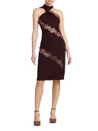 Shop Stella McCartney Halterneck Lace Slip Dress at Saks Fifth Avenue