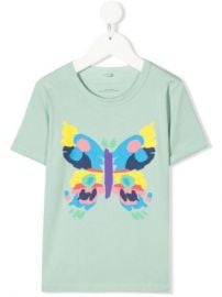 Shop Stella McCartney Kids butterfly-print T-shirt with Express Delivery - at Farfetch