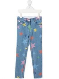 Shop Stella McCartney Kids star-print skinny jeans with Express Delivery - at Farfetch