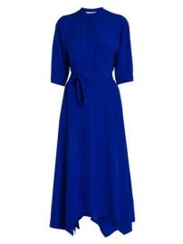 Shop Stella McCartney Olivia Silk Midi Dress at Saks Fifth Avenue