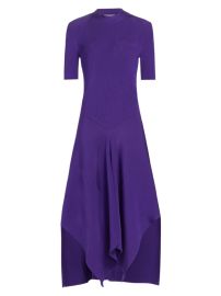 Shop Stella McCartney Technical Rib-Knit Midi-Dress at Saks Fifth Avenue