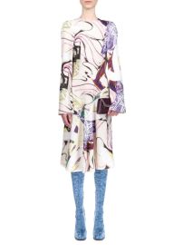 Shop Stella McCartney Tilted Printed Midi-Dress at Saks Fifth Avenue