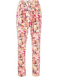 Shop Stella McCartney floral print cotton trousers with Express Delivery - at Farfetch