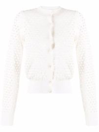 Shop Stella McCartney mesh knit cardigan with Express Delivery - at Farfetch