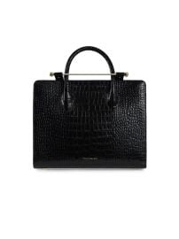 Shop Strathberry Midi Croc-Embossed Leather Tote at Saks Fifth Avenue