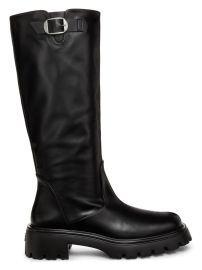 Shop Stuart Weitzman Emerson Moto Leather Boots at Saks Fifth Avenue