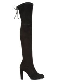 Shop Stuart Weitzman Highland Over-The-Knee Suede Boots at Saks Fifth Avenue