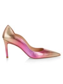 Shop Stuart Weitzman Metallic Ombr Scallop Pumps at Saks Fifth Avenue