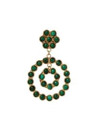 Shop Sylvia Toledano Flowers Candies 22K Goldplated Malachite Drop Earrings at Saks Fifth Avenue