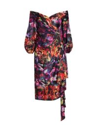 Shop THEIA Marion Floral Cocktail Dress at Saks Fifth Avenue