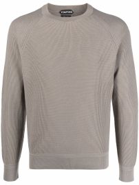 Shop TOM FORD long-sleeved ribbed jumper with Express Delivery - at Farfetch