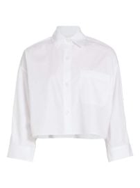 Shop TWP Next Ex Poplin Cropped Shirt at Saks Fifth Avenue