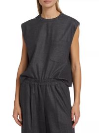 Shop TWP Wool amp Cashmere Sleeveless Top at Saks Fifth Avenue